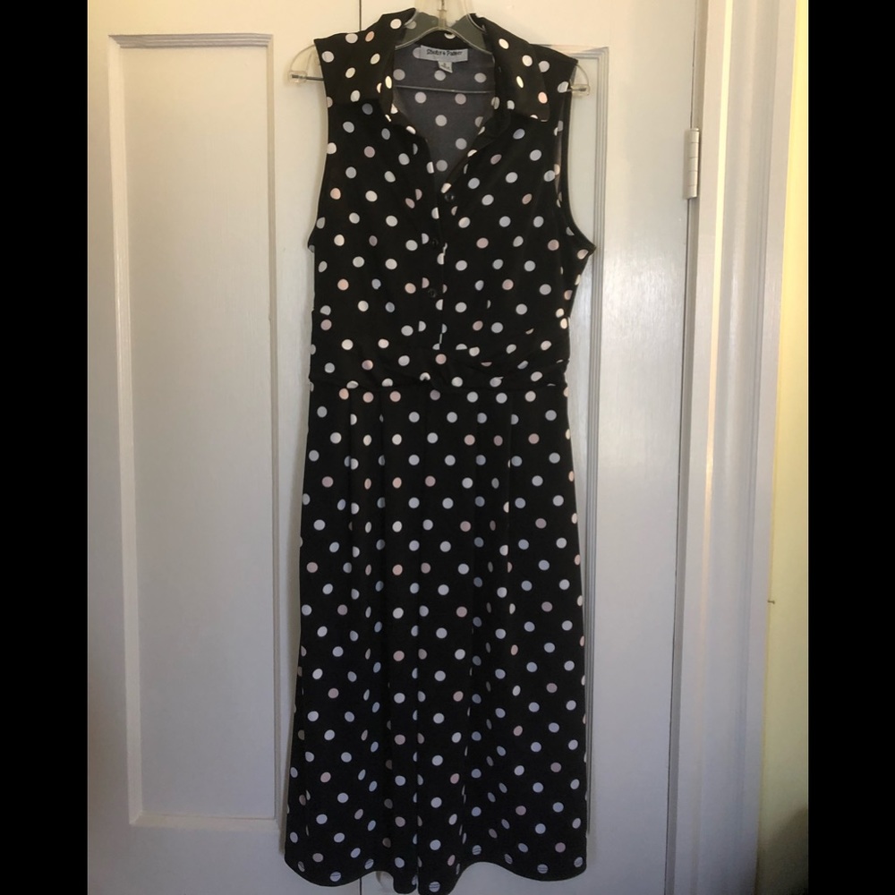 SHELBY & PALMER Retro Polka Dot Dress, S